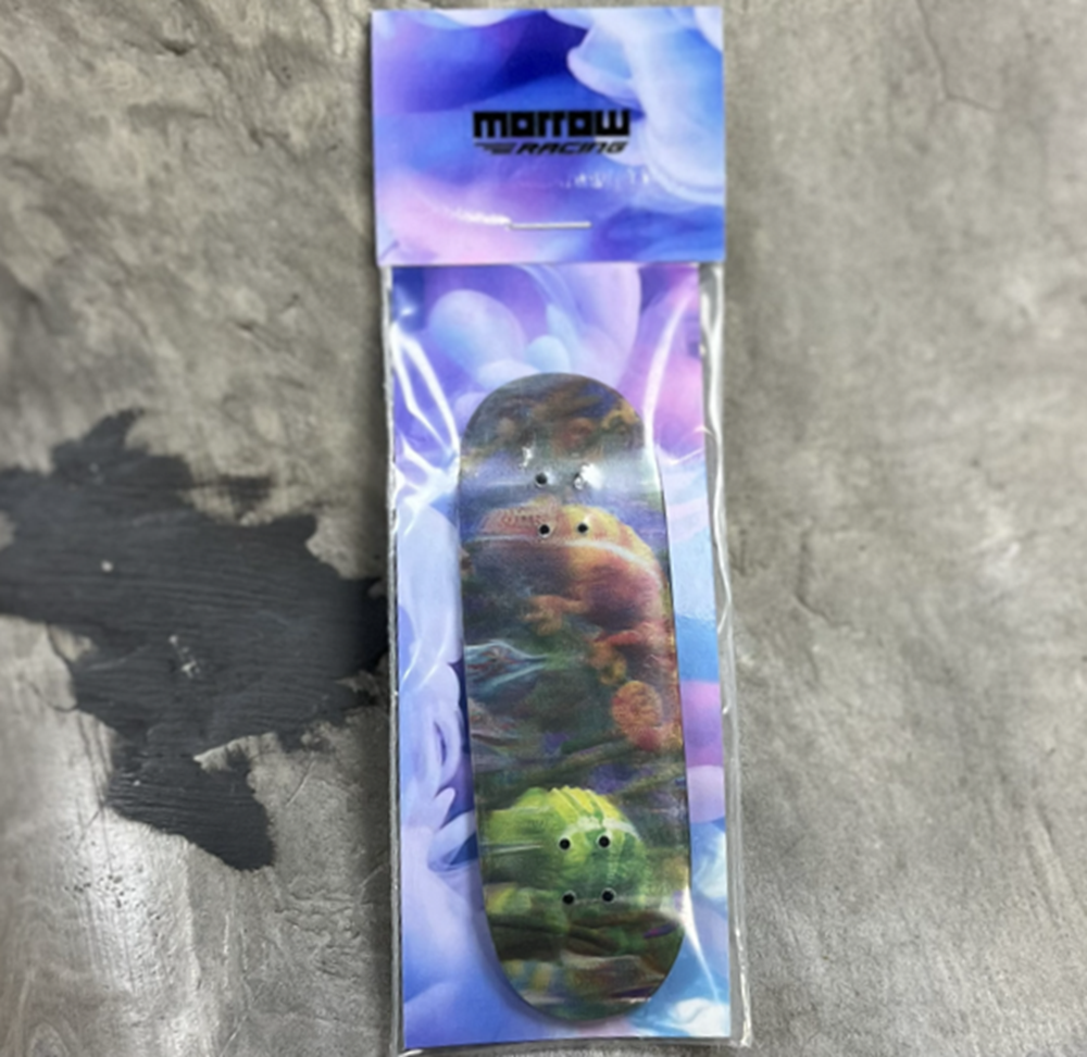 Morrow 3D Lenticular Pro Fingerboard Deck SeaScape Blue 30.5 x 94