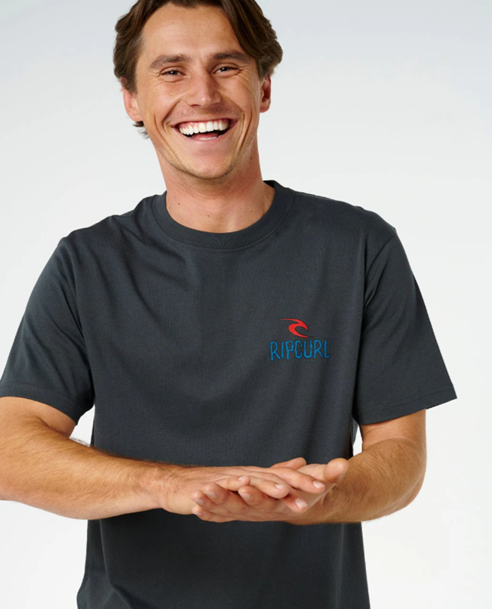 Rip Curl Shred Til Dead Tshirt Washed Black