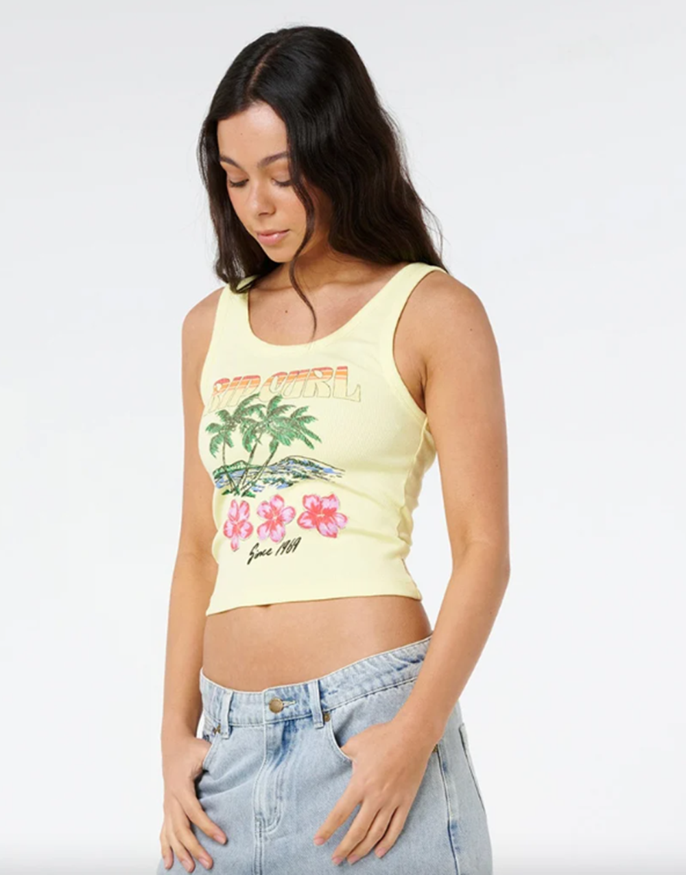 Rip Curl Hayley O Tank Top Pale Yellow
