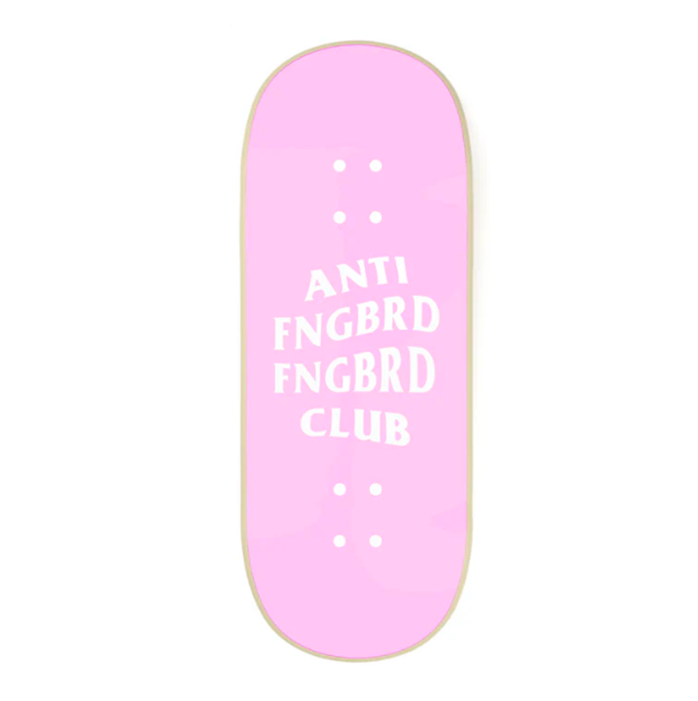 Delidecks AFBFBC Wood Fingerboard Deck Pink White 34 x 96