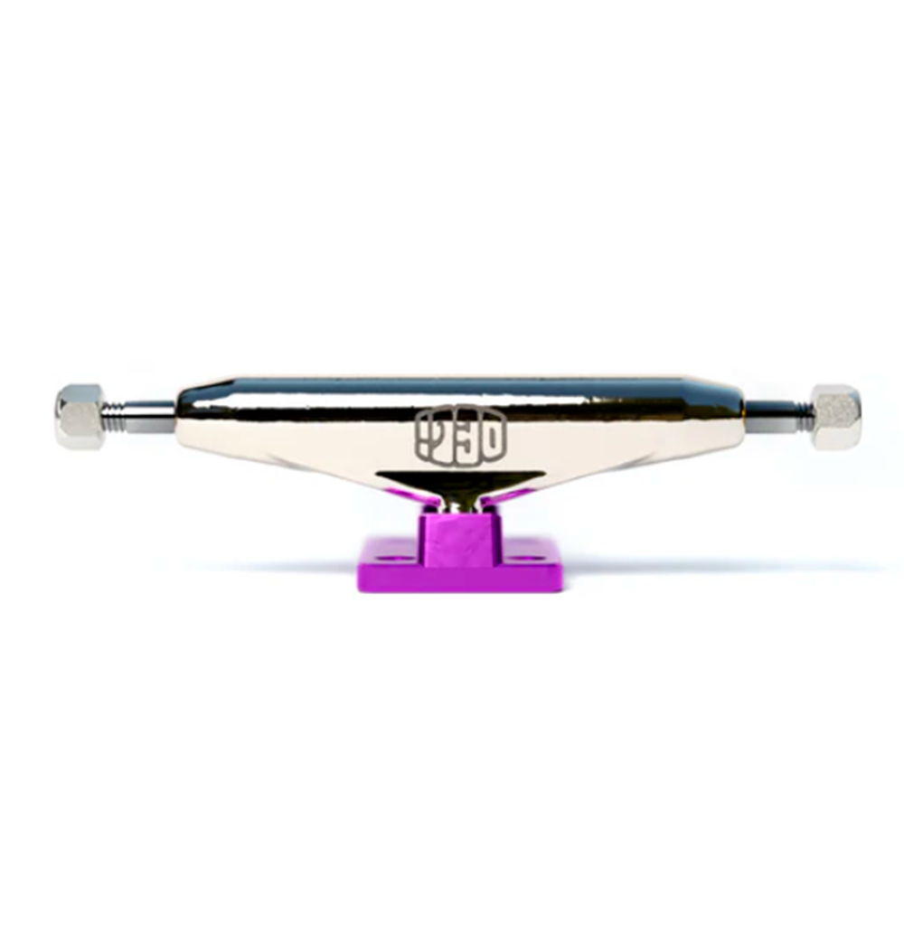 Delidecks Trux Hex Hybrid Fingerboard Trucks Purple Silver 36mm