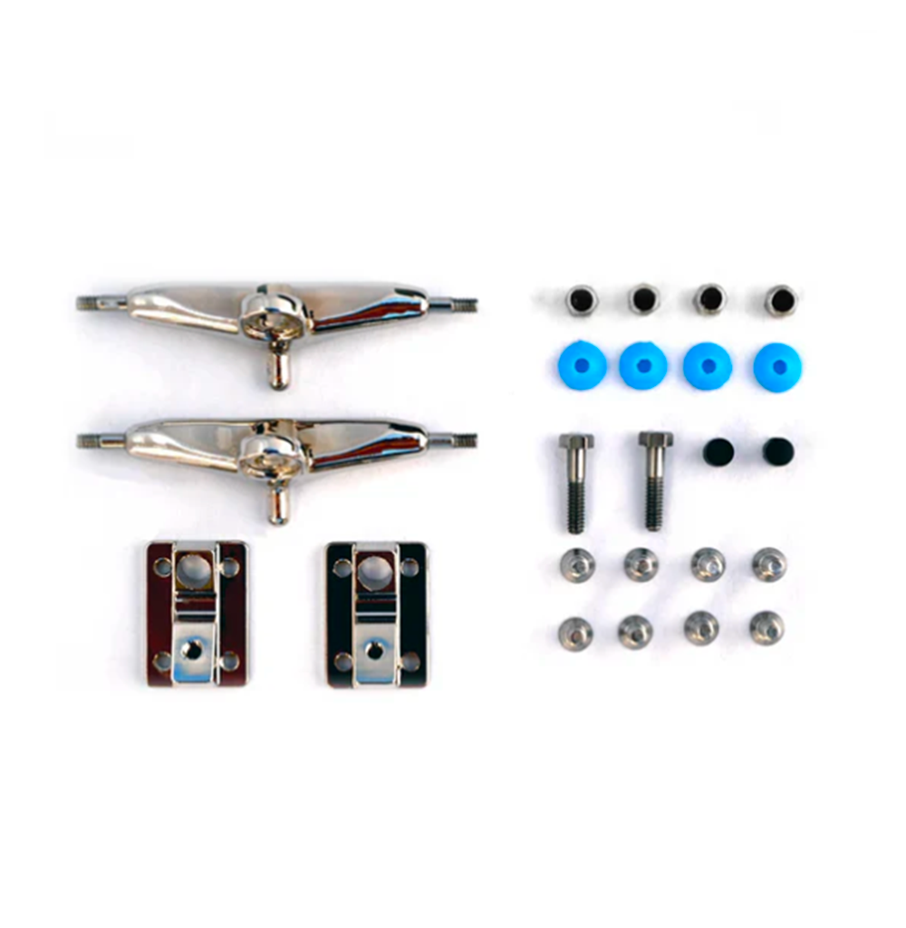 Delidecks Trux Hex Hybrid Fingerboard Trucks Grape Black 32mm