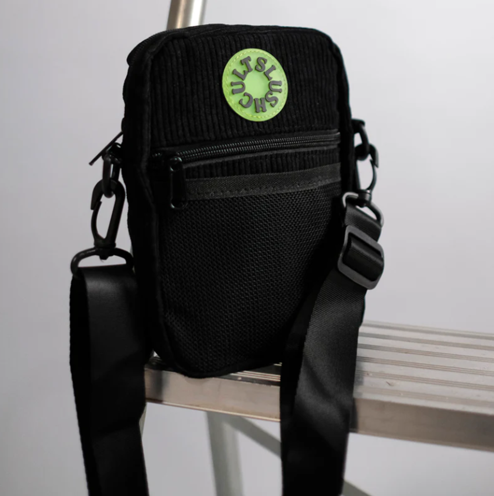 Slushcult Anywhere Side Bag Corduroy Black One Size