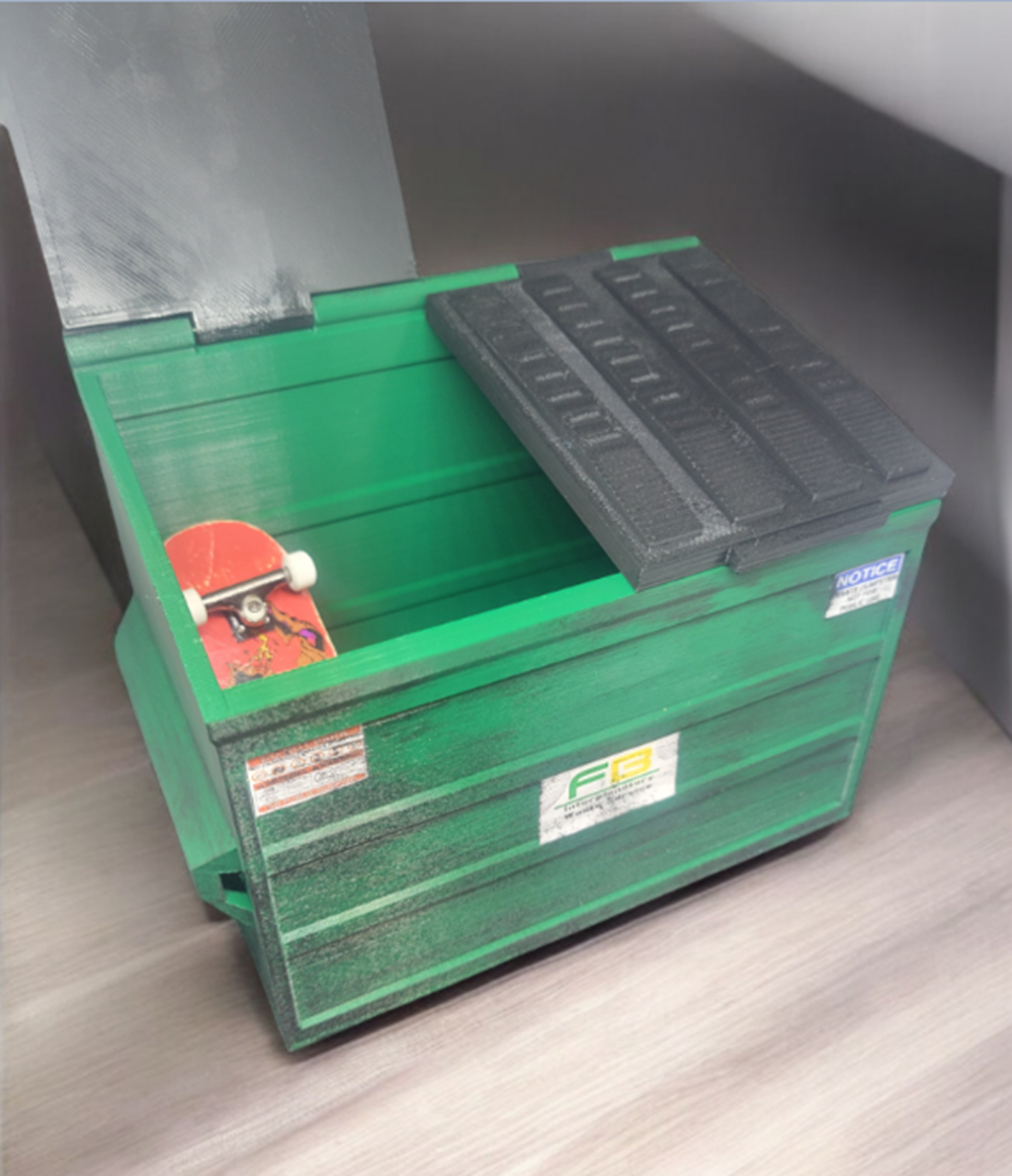 FutureBoundPrints The Dumpster Green 4x5.5in