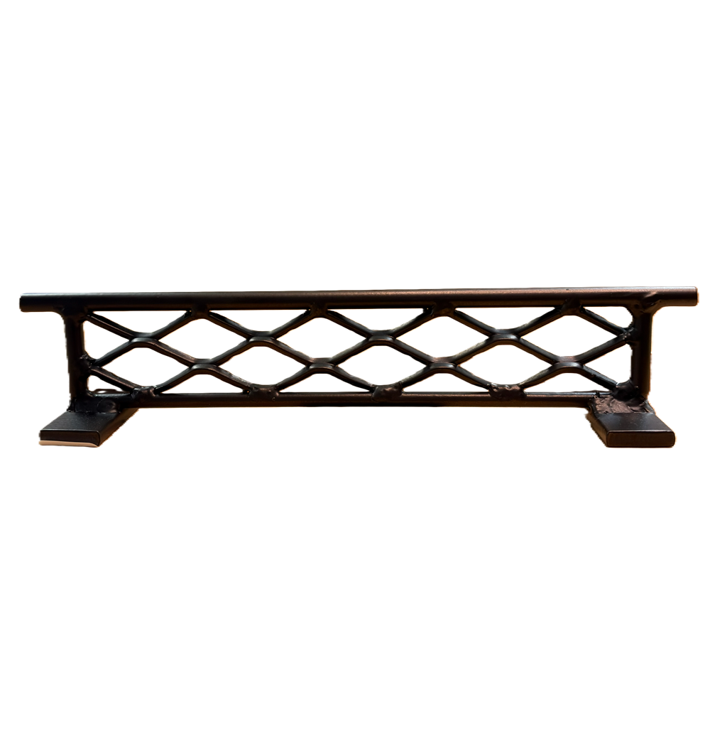 BlueRiver Rails Flat Bar Mid Diamond Weld Oil Rub Bronze 11x2