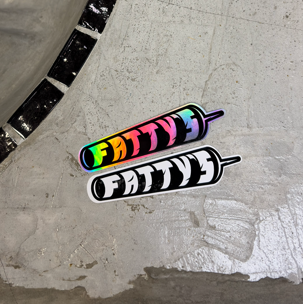 Fattys Joint Sticker 2pack Black 3inch