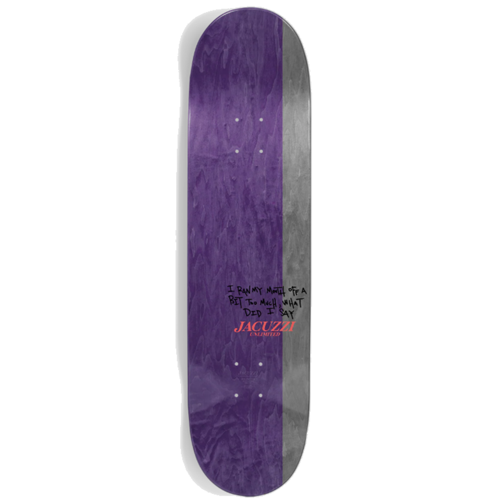 Jacuzzi John Dilo MummyEX7 Skateboard Deck Pink 8.25x14.25WB