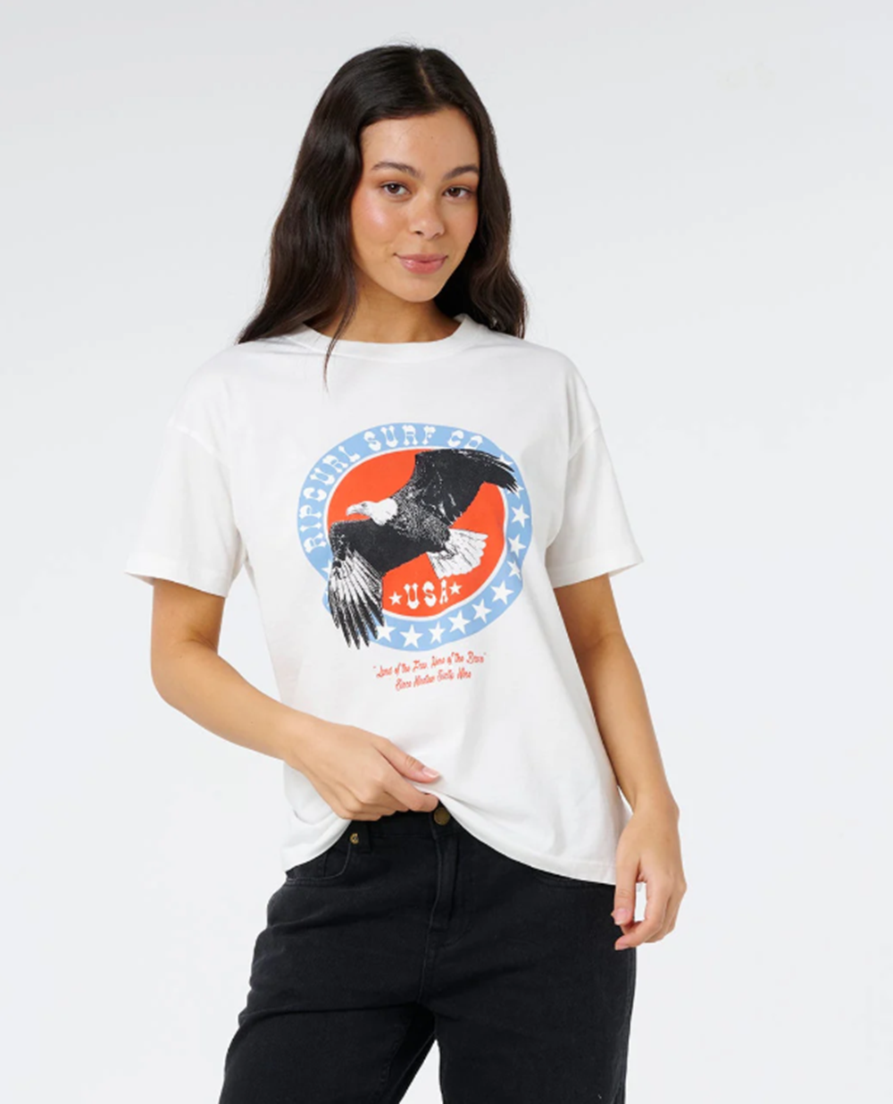 Rip Curl 4th of July Relaxed Tshirt Bone S