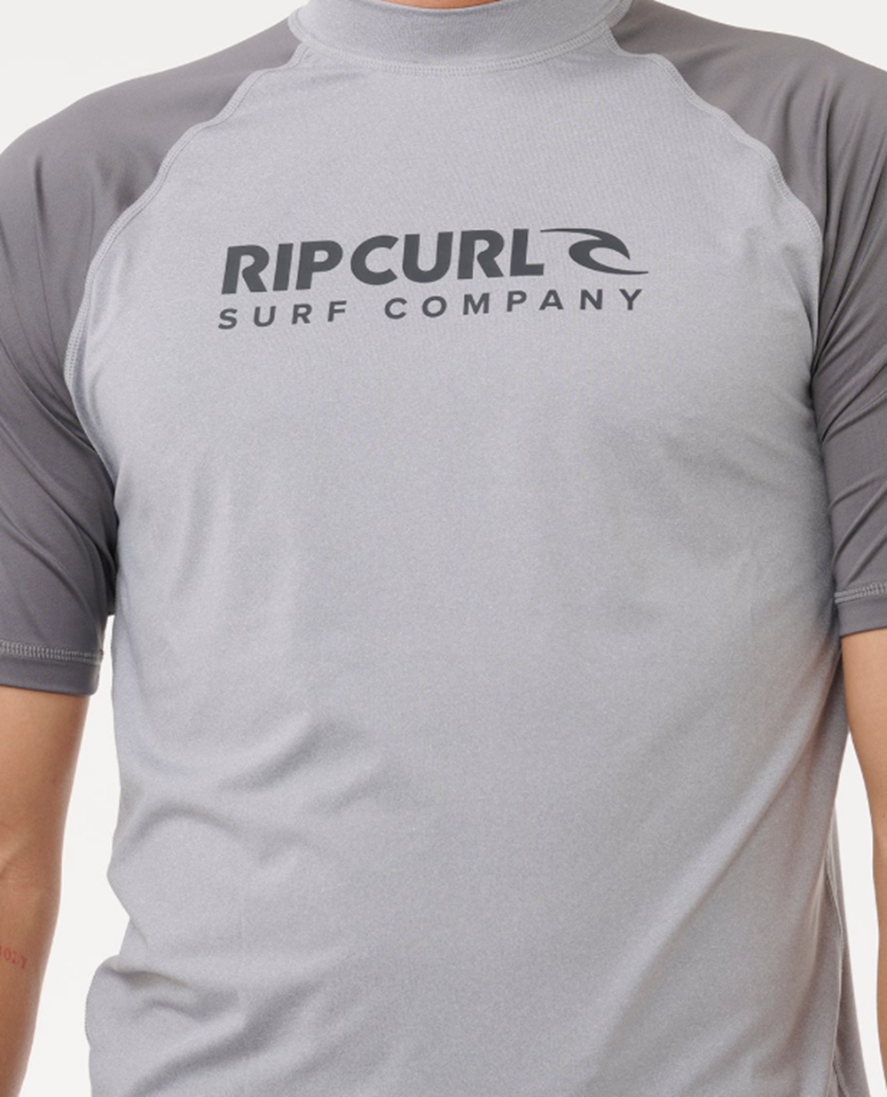 Rip Curl SS Shock UPF Tshirt Mens Grey Marle