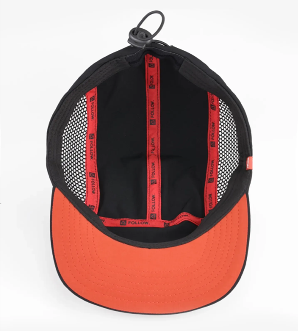 Follow Aqua Cap Black Adjustable Clip