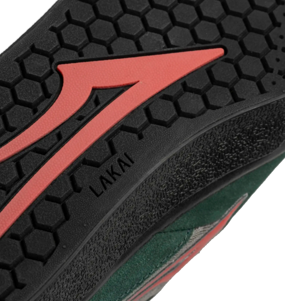 Lakai Essex Skate Shoes Spruce Black Coral
