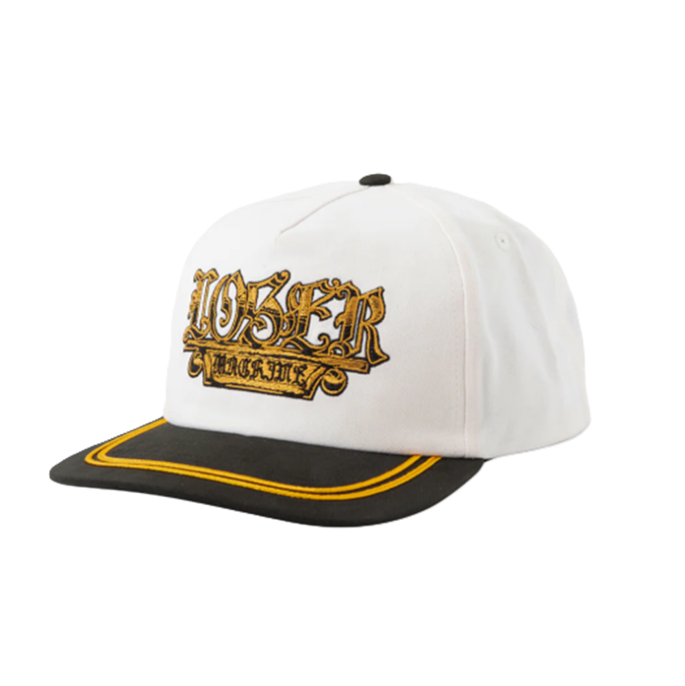 Loser Machine Plaque Hat White Black One Size