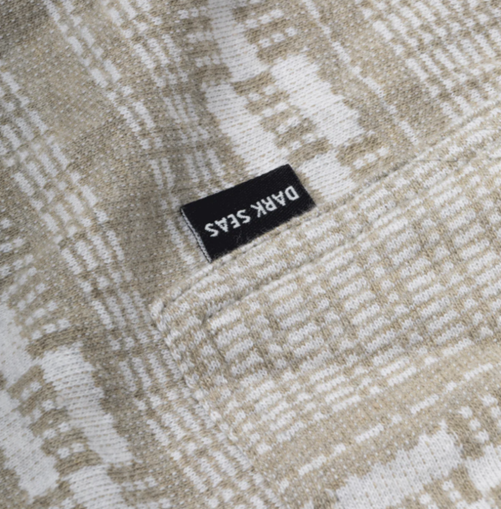 Dark Seas Ginther Knit Hoodie Moss White