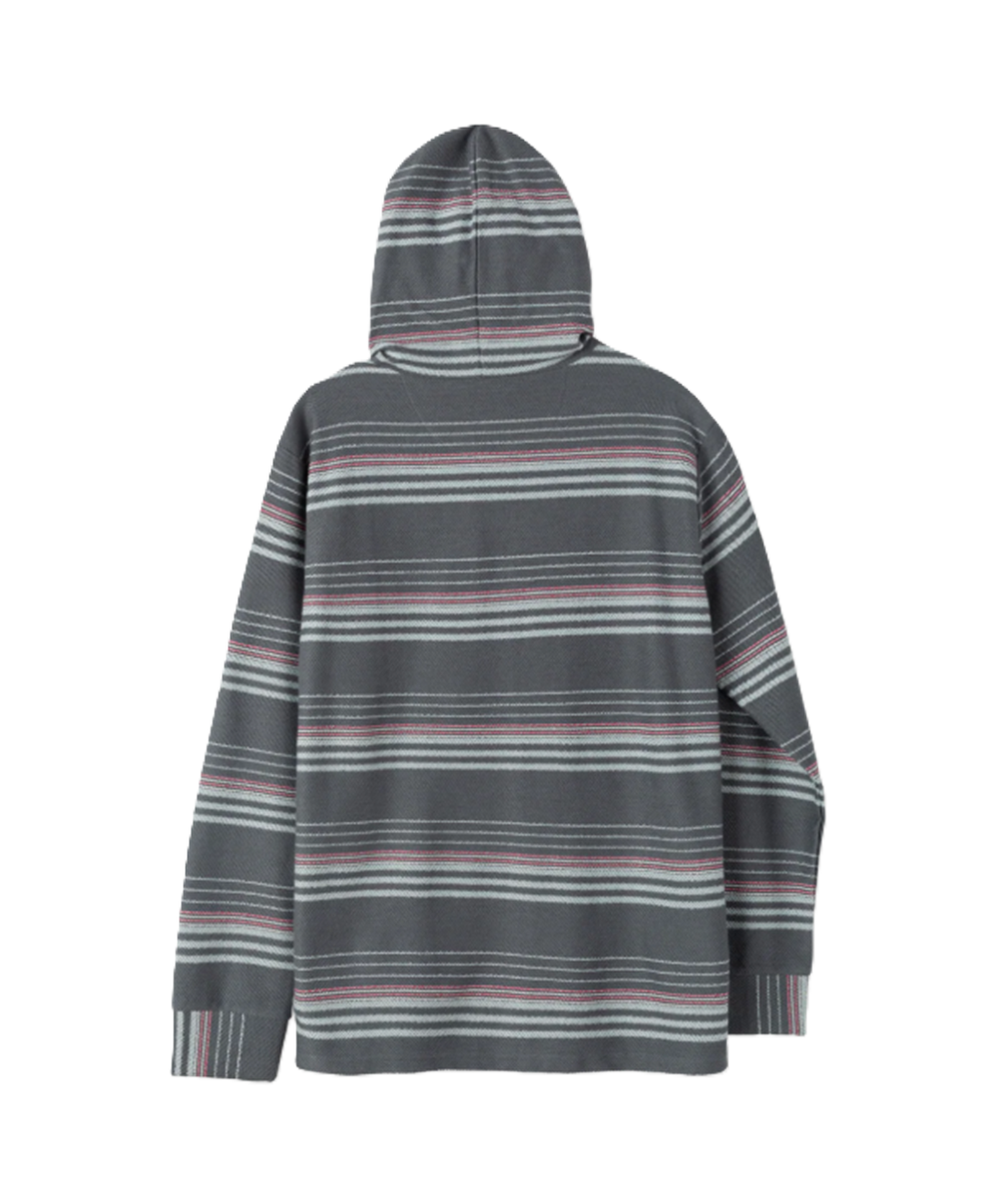 Dark Seas Ginther Knit Hoodie Grey