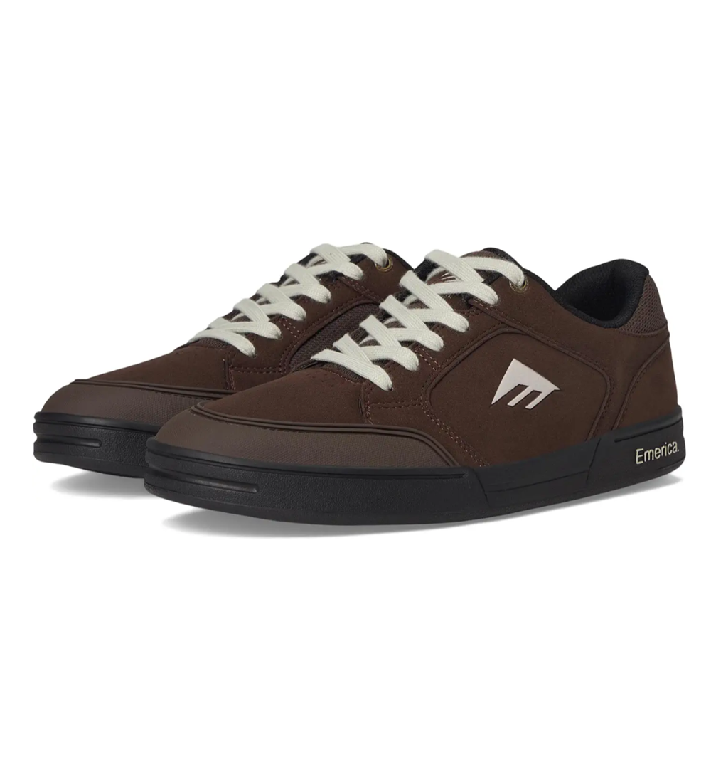 Emerica Heritic Skate Shoes Brown Black Tan 9.5