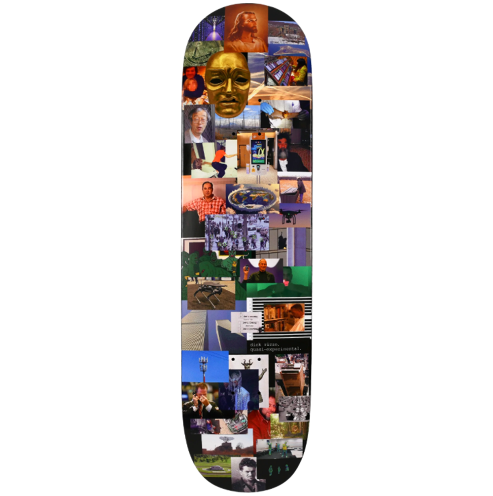 Quasi Rizzo Psyop Skateboard Deck Multicolor 8.25x14WB