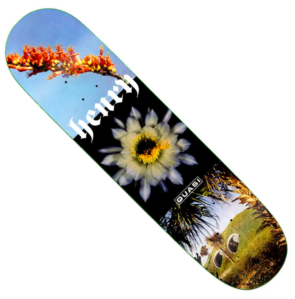 Quasi Henry Engel TT Skateboard Deck Black Blue 8.3x14.25WB