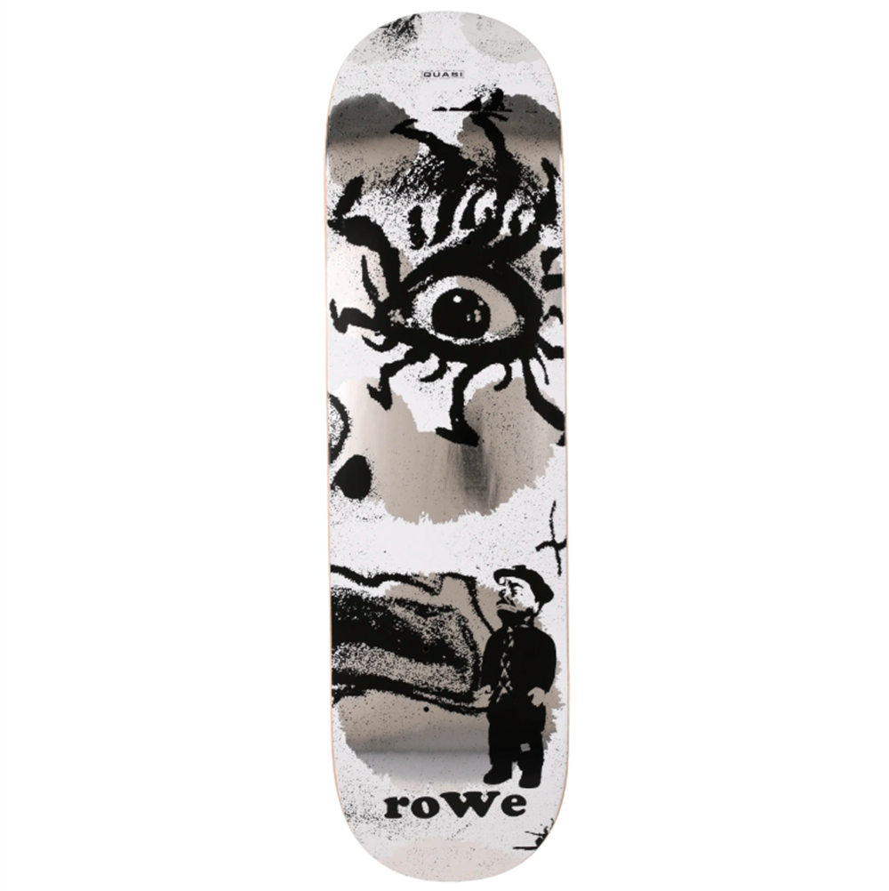 Quasi Rowe Knocker Skateboard Deck Silver Grey 8.5x14.25WB