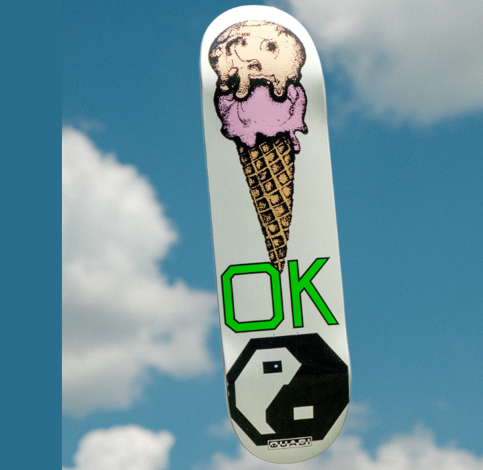 Quasi Okay Skateboard Deck White 8.125x14.1WB