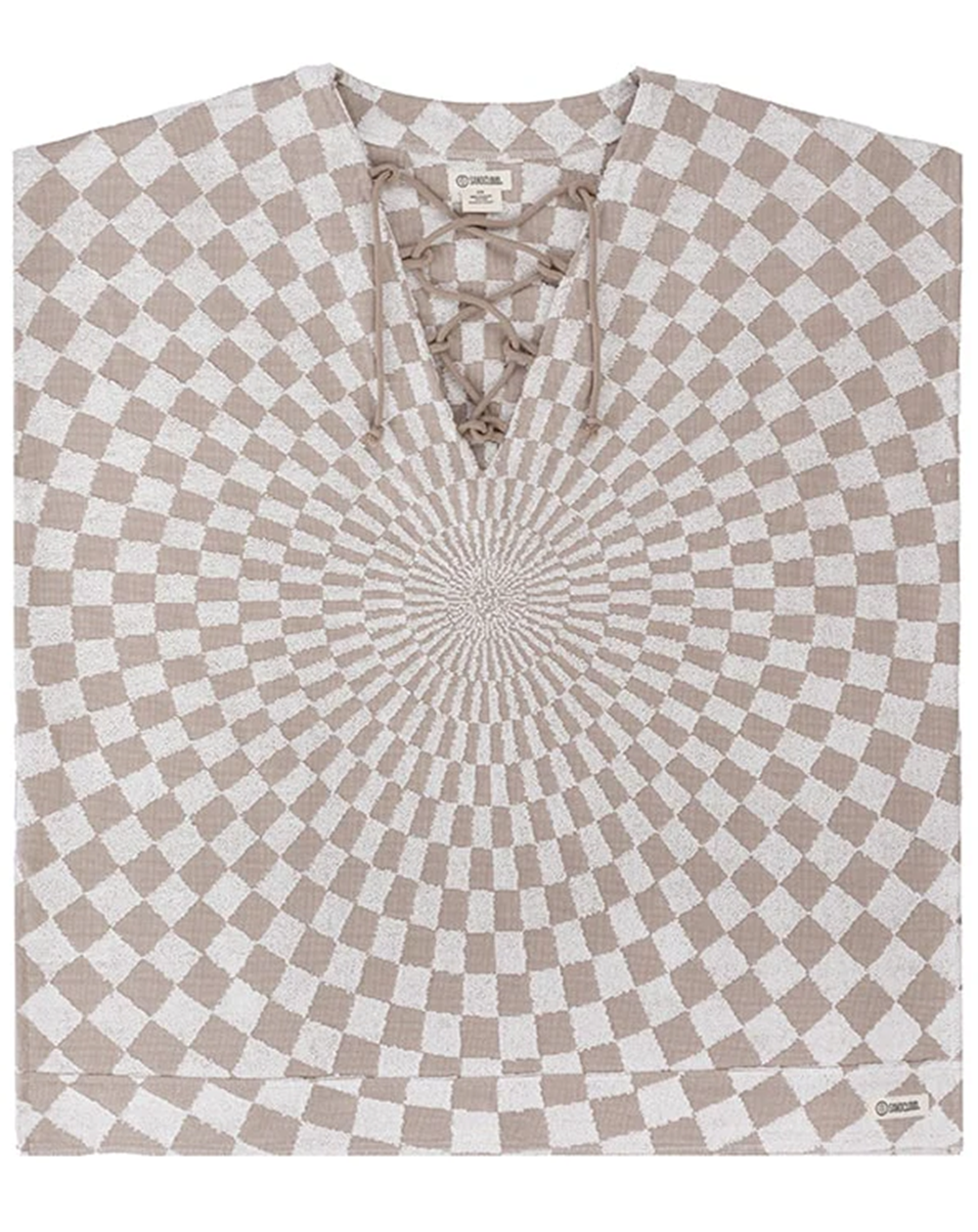 Sand Cloud Checkster Cover Up Warm Taupe Onesize