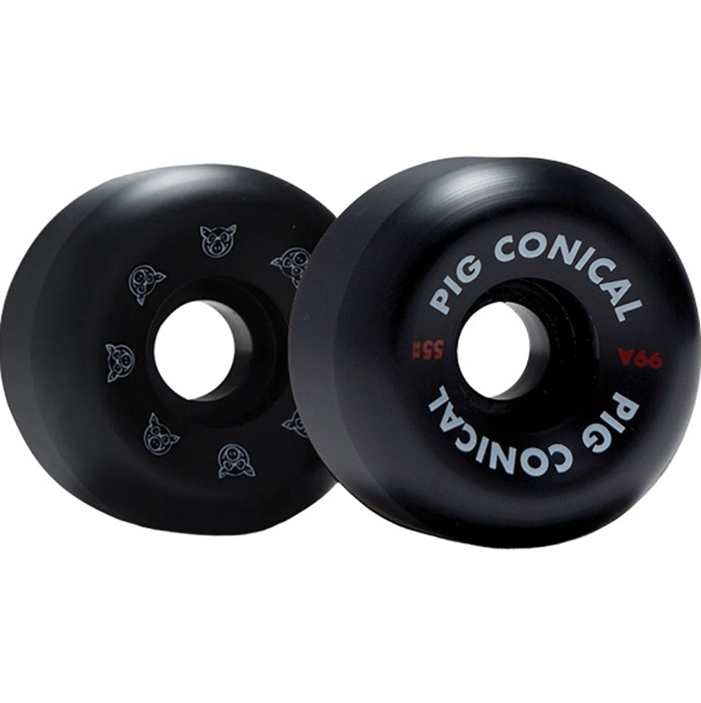 Pig Conical Wheels Set Black 55/99a
