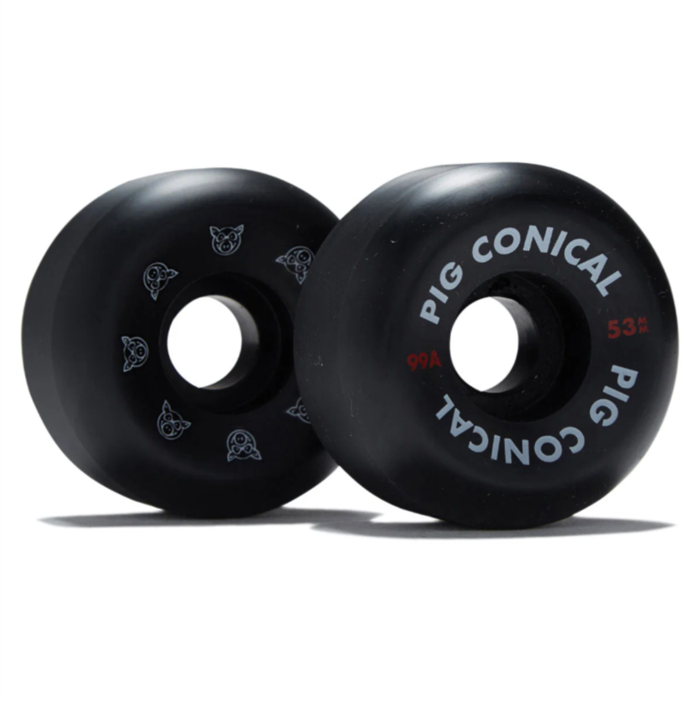 Pig Conical Wheels Set Black 55/99a