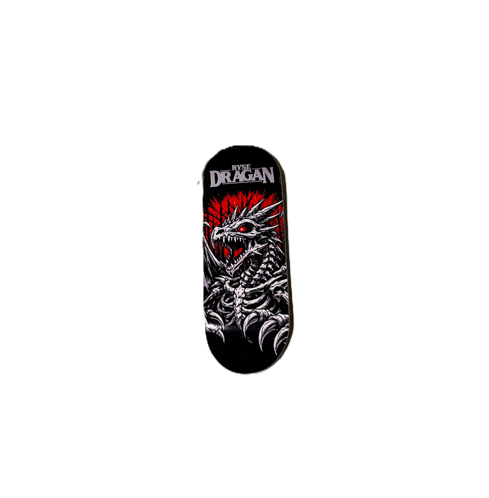 RYSE Of Dragan Fingerboard Deck Black Red 34mm OG Midgard