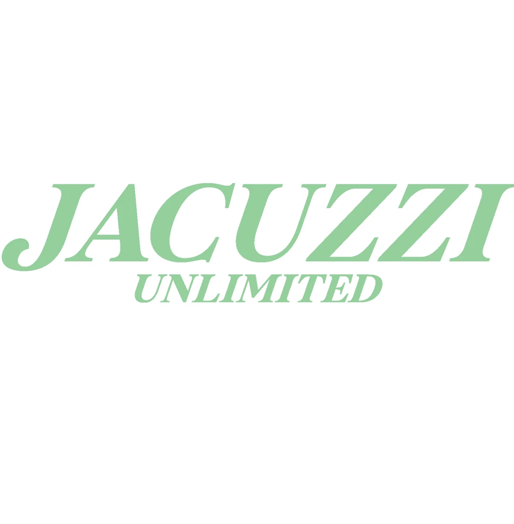 Jacuzzi Scared Weed Sticker (single) White Black 5in
