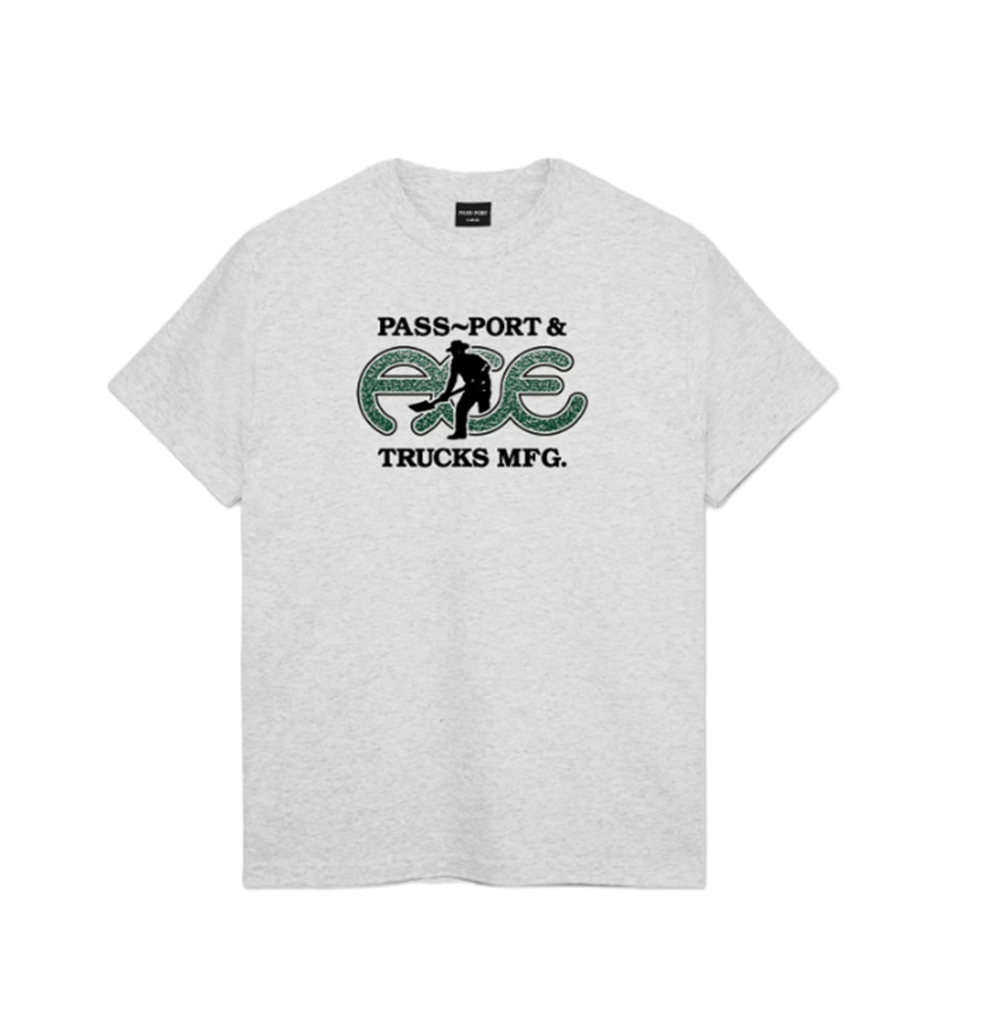Ace Passport Hammertone Tee Ash XL