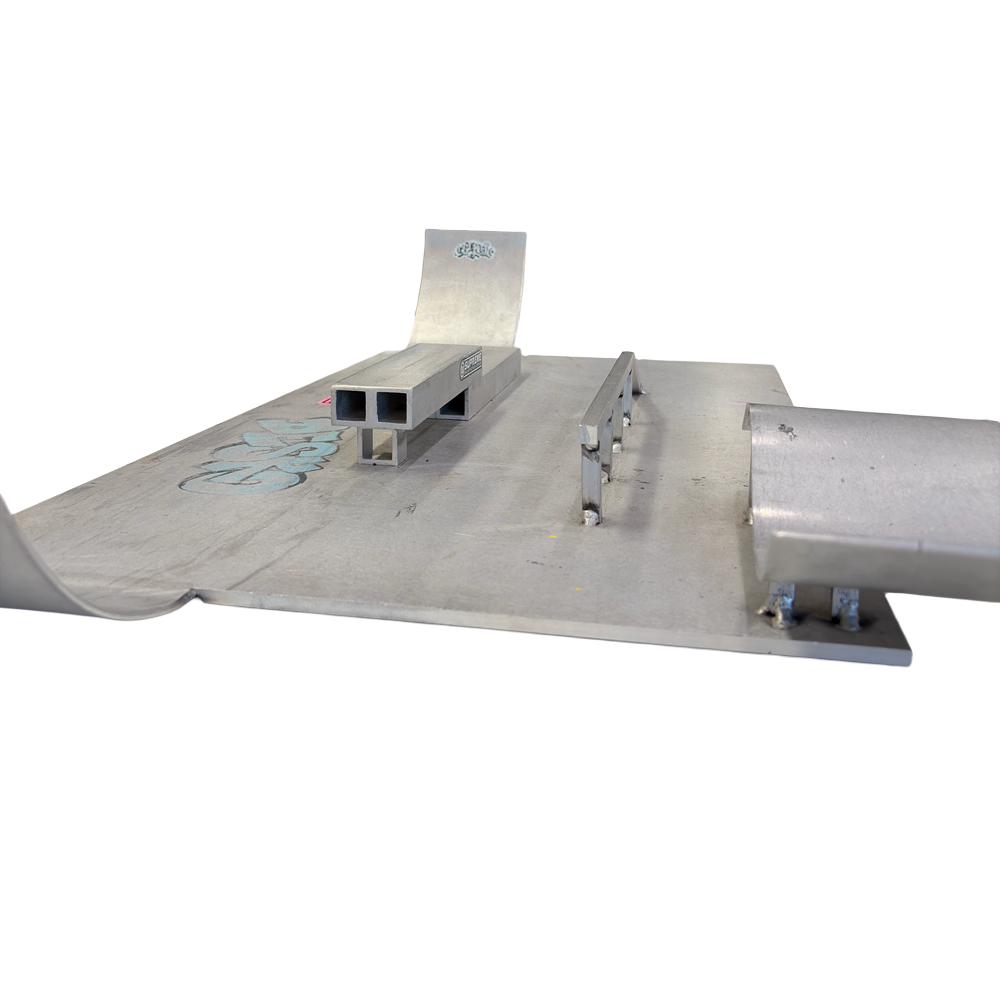 ALUMINUM WELD FINGERBOARD PARK SILVER 18x30