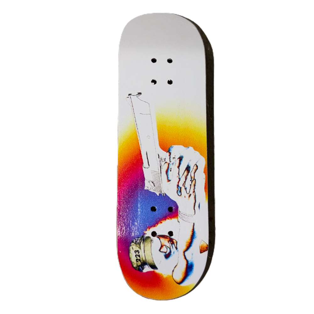 223 Sight Fingerboard Deck White 29.5x99 High Flat