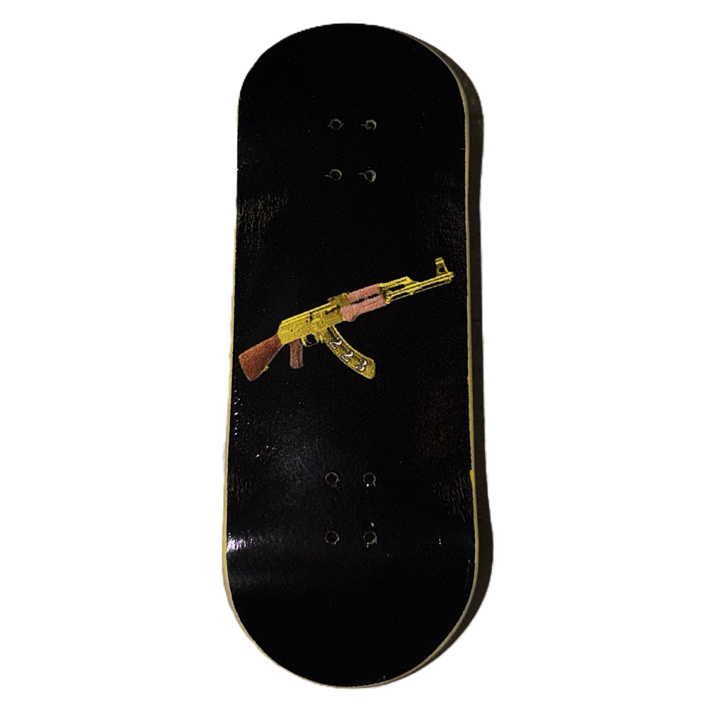 223 AK Vertical Fingerboard Deck Black 34x97 Medium Low