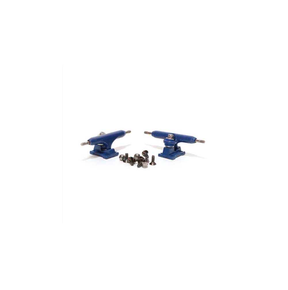 Flatface Fire Fingerboard Trucks Blue 32mm