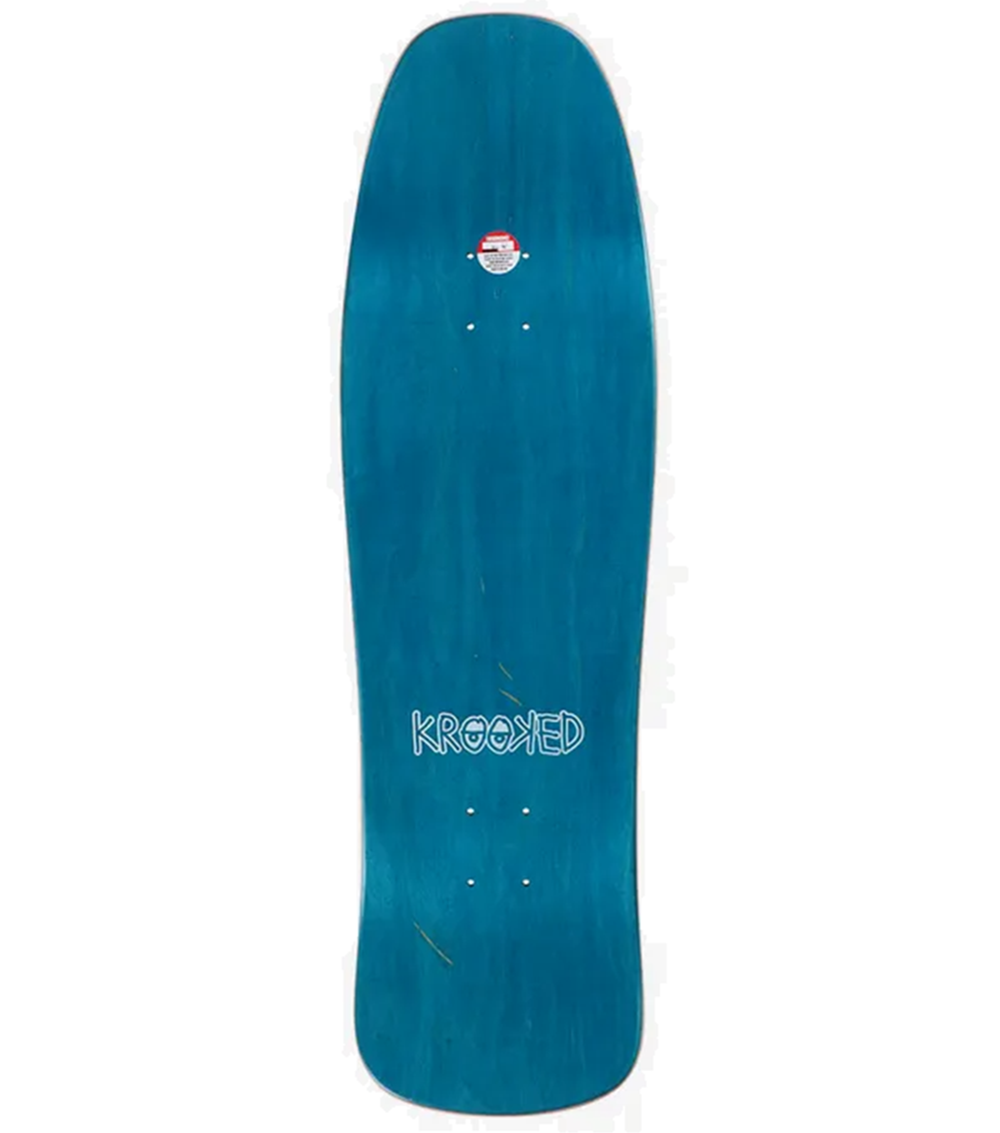 Krooked Barbee Trophy Skateboard Deck Blue 9.5x14.25WB
