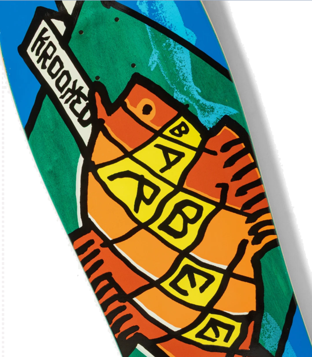 Krooked Barbee Trophy Skateboard Deck Blue 9.5x14.25WB