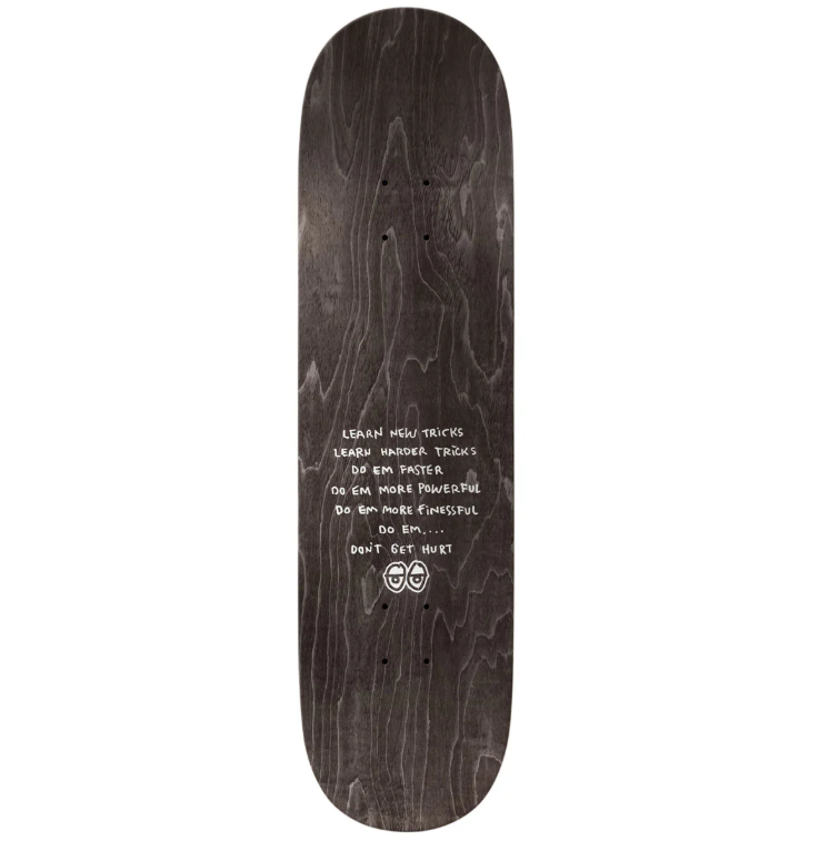 Krooked A-Hole Reissue Skateboard Deck Black Blue 8.75x14.3WB