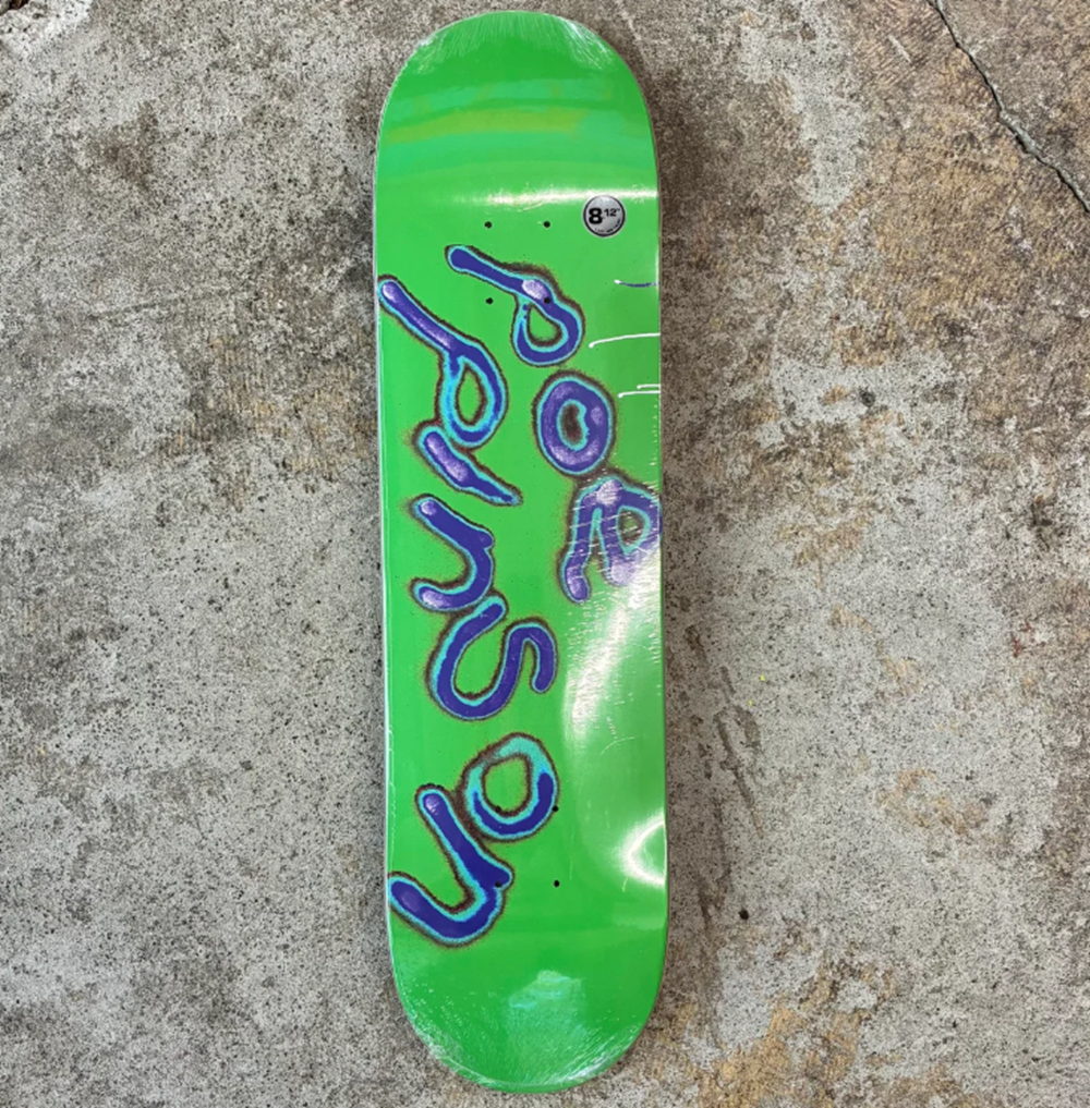 There Poe Tele Skateboard Deck Green 8.12x14.2WB