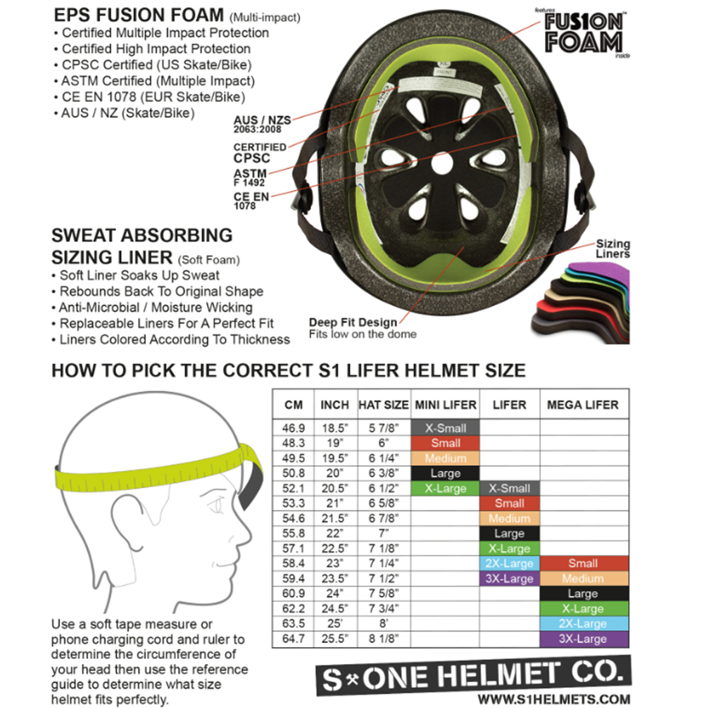 S1 Lifer Certified Helmet Grey Small
