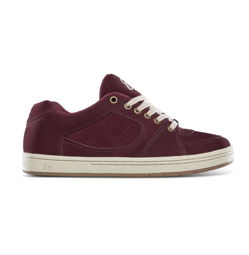 Es Accel Skate Shoes Burgundy Tan