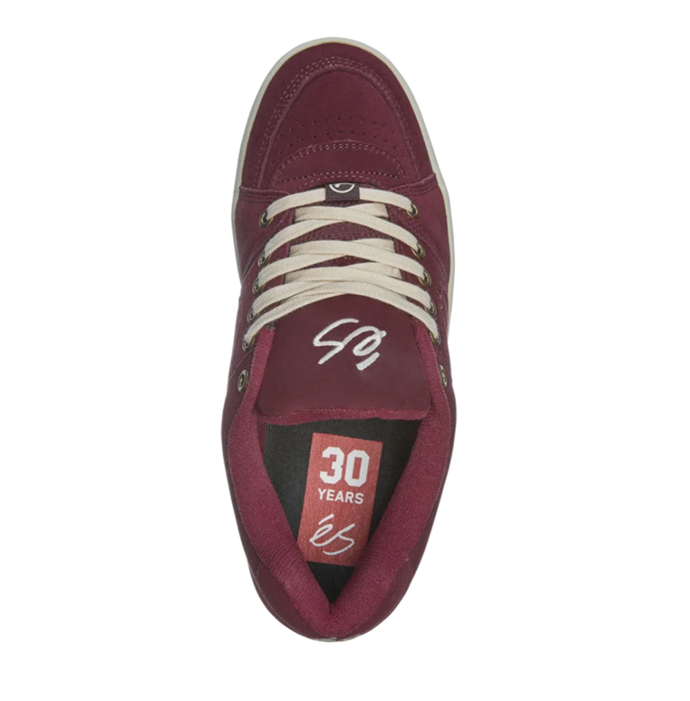 Es Accel Skate Shoes Burgundy Tan