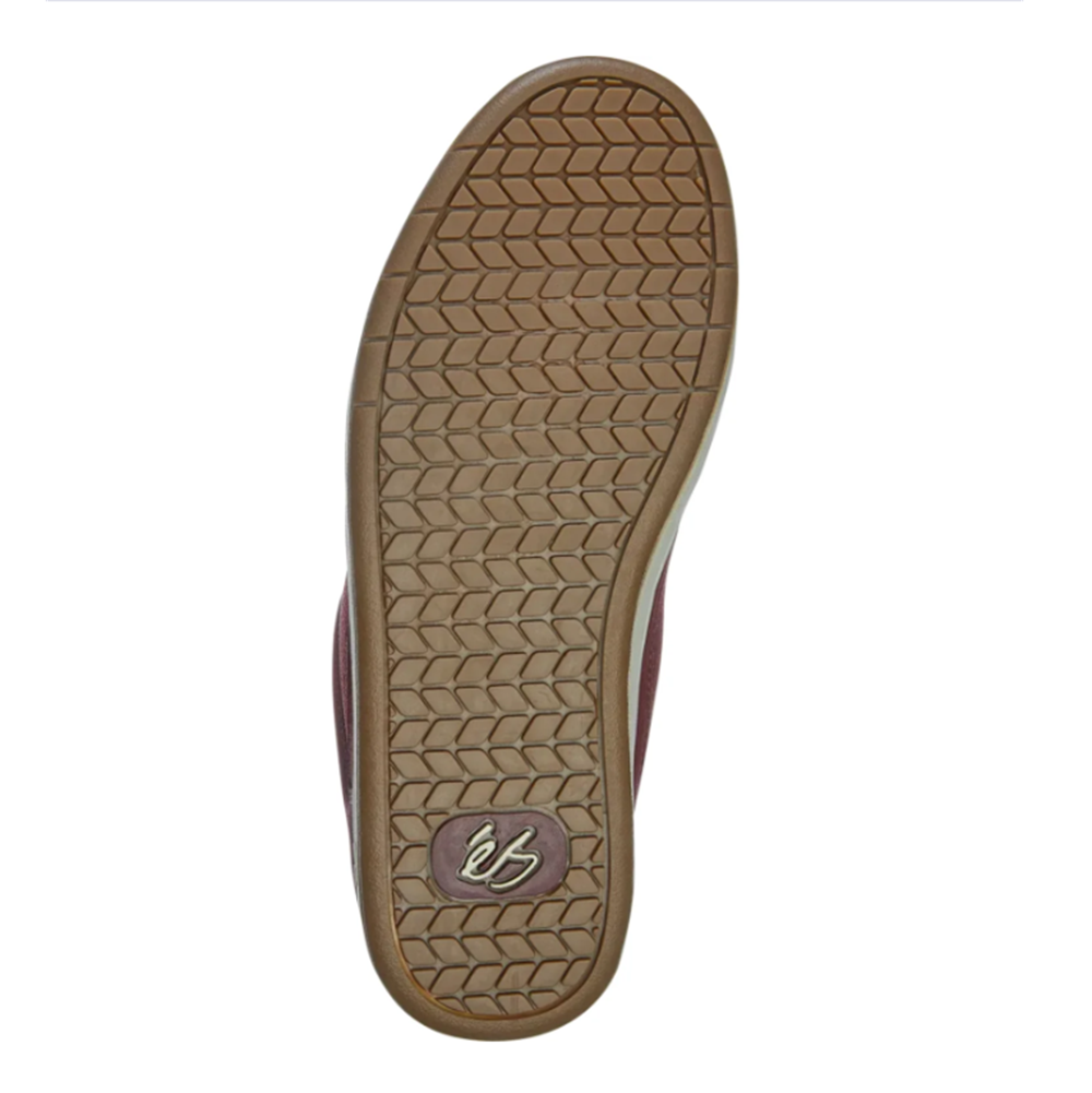 Es Accel Skate Shoes Burgundy Tan