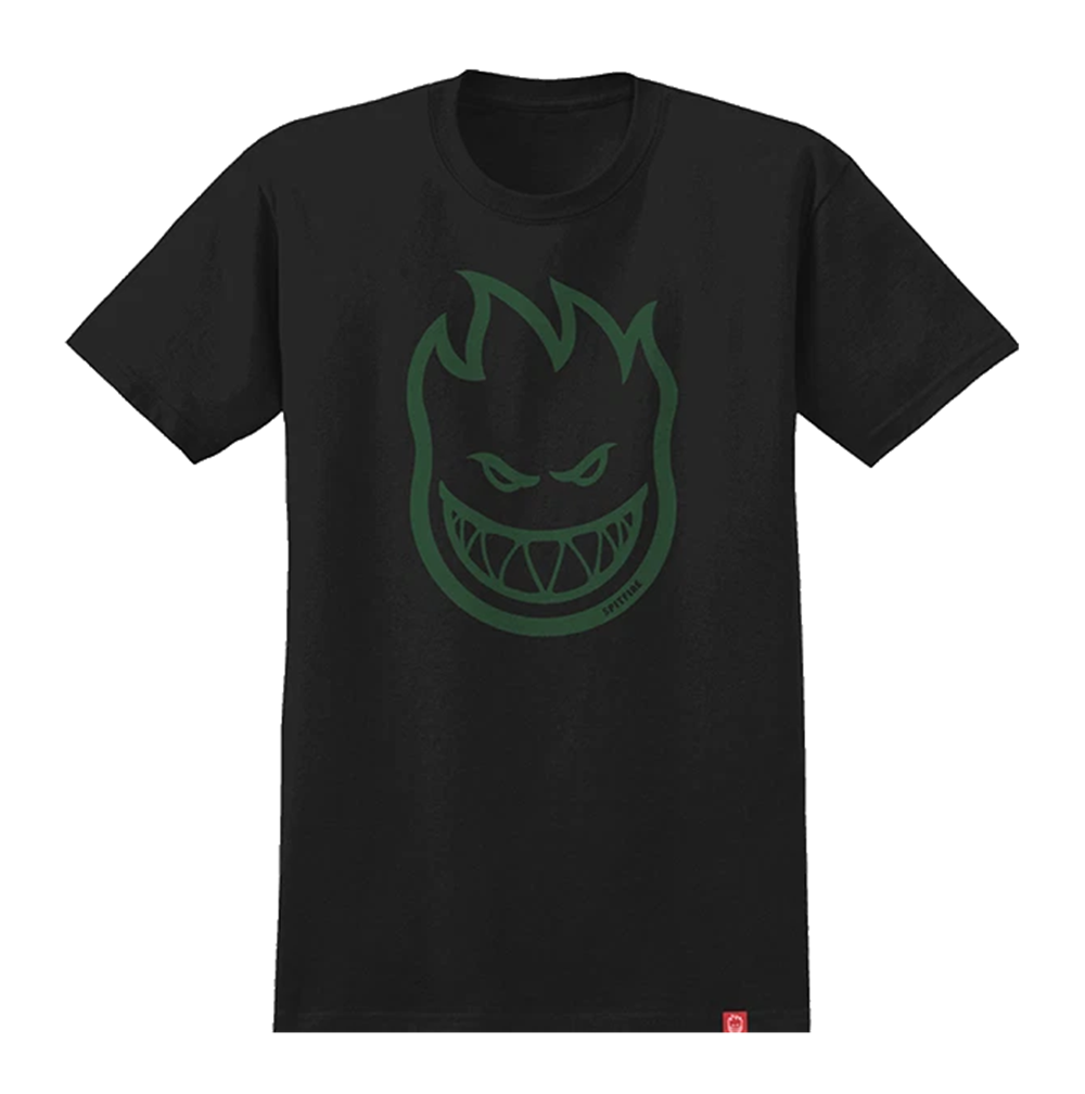 Spitfire Bighead SS TShirt Black Green Large