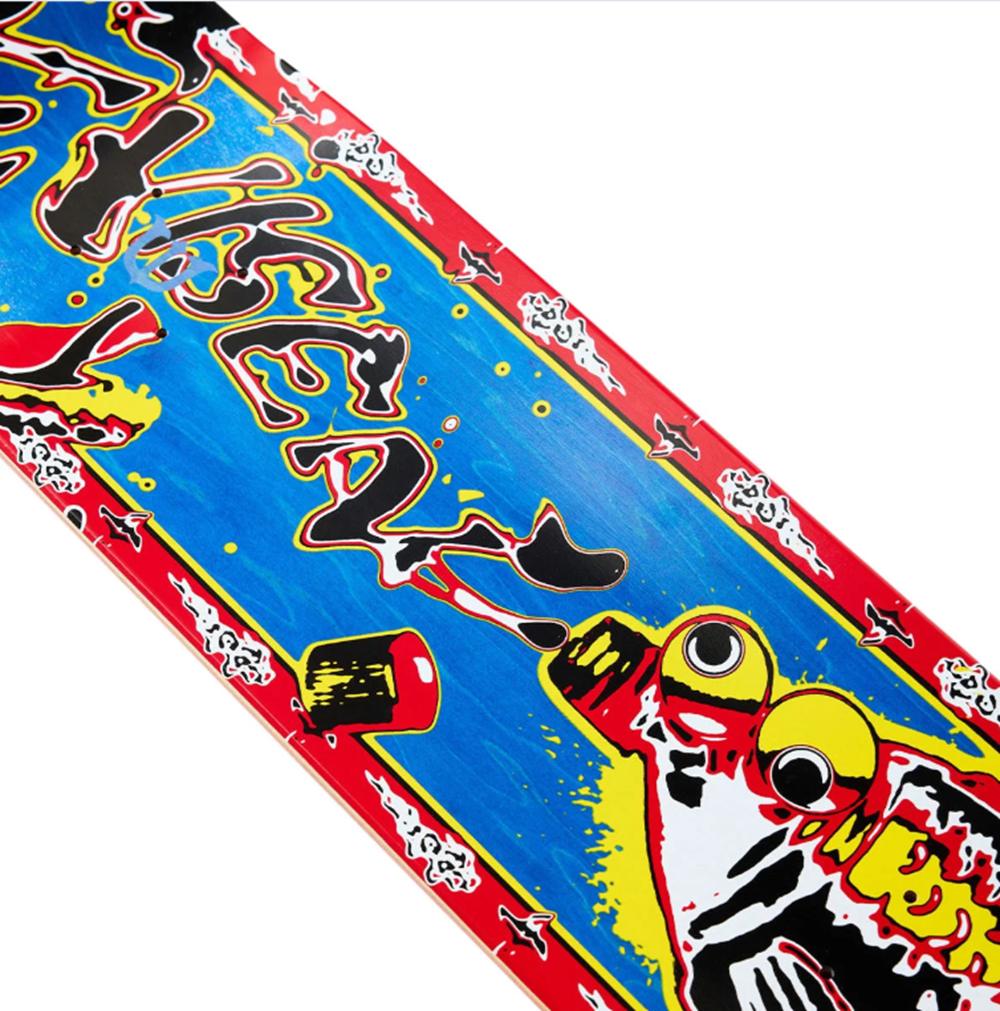 Evisen Sauce Fish Skateboard Deck Red Blue 8.25x14WB