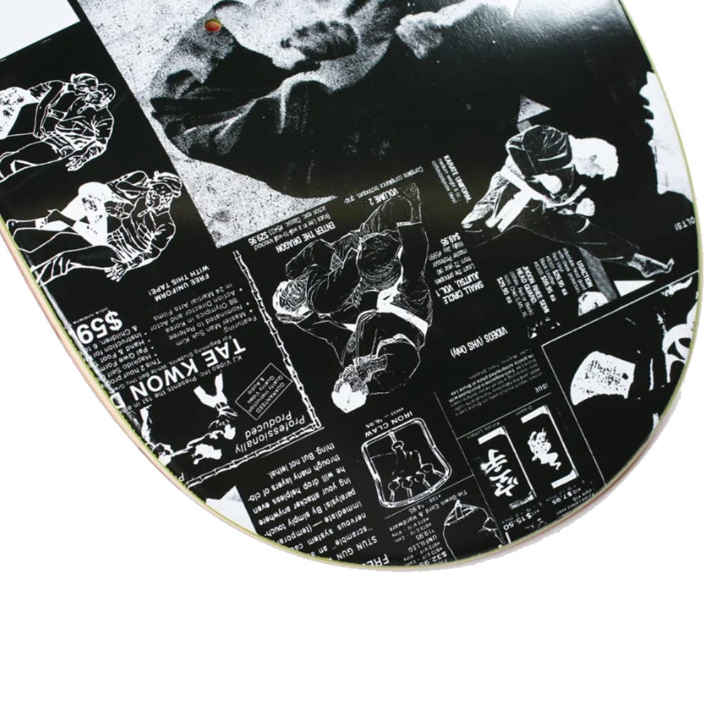 Theories Kumite Skateboard Deck White Black 8.5x14.5WB