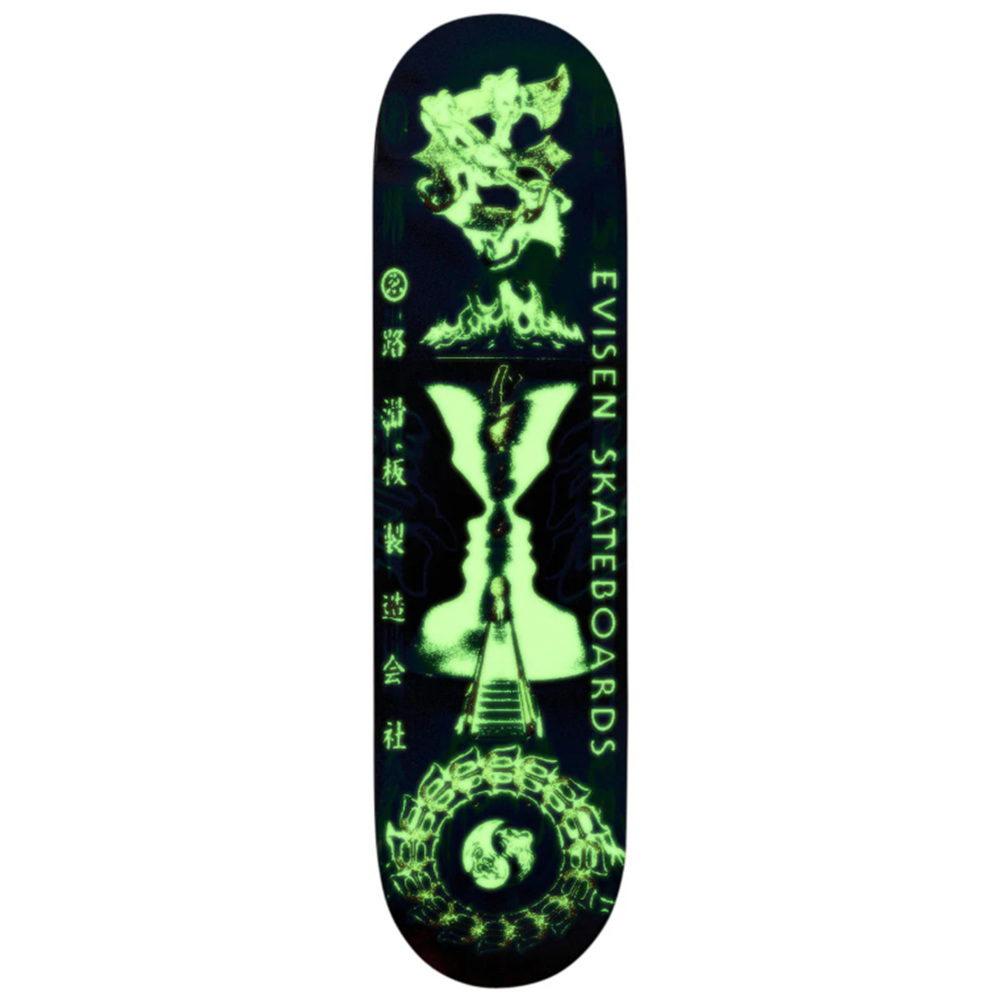 Evisen Zen Aku Vase Skateboard Deck Blue 8.06x14.12WB
