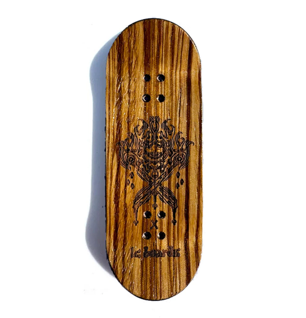LC Sun Burn Fingerboard Complete Blue Yellow 34mm