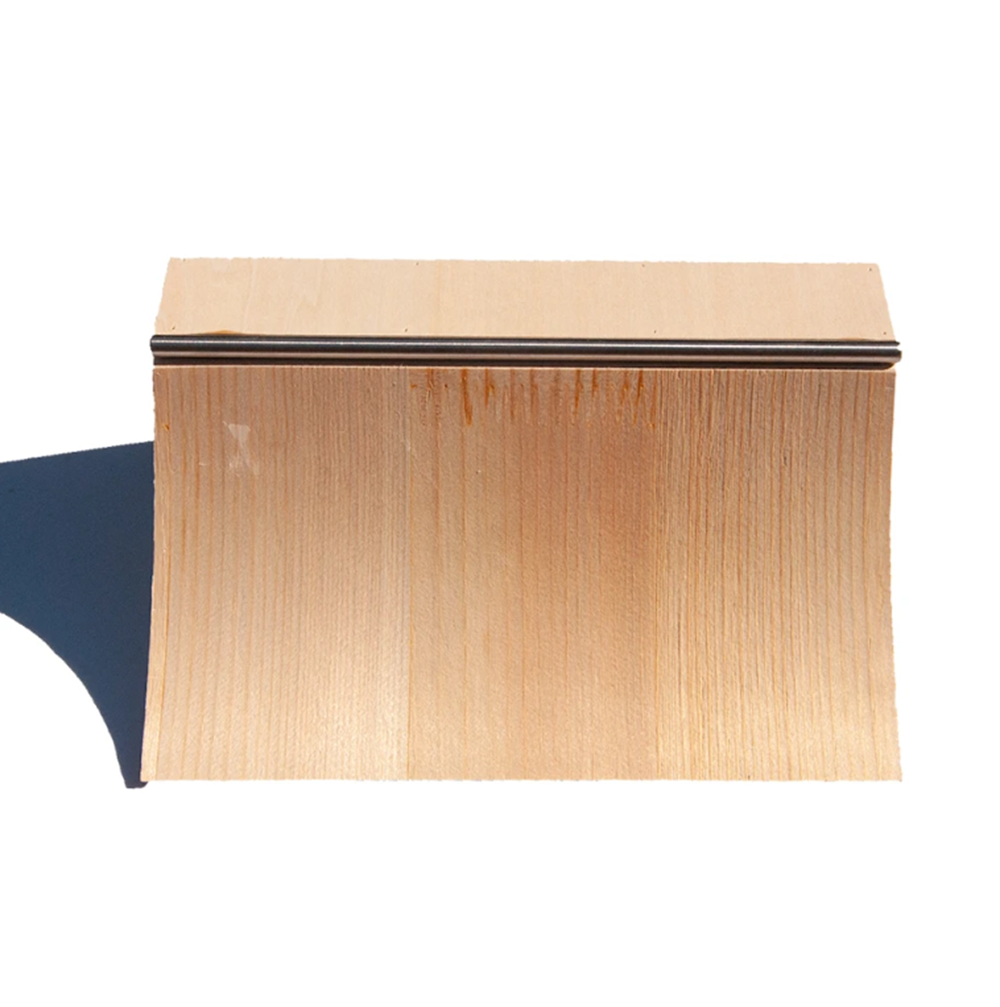 LC Wood Quarter Pipe Ramp Natural 7.75x4.6x2.7