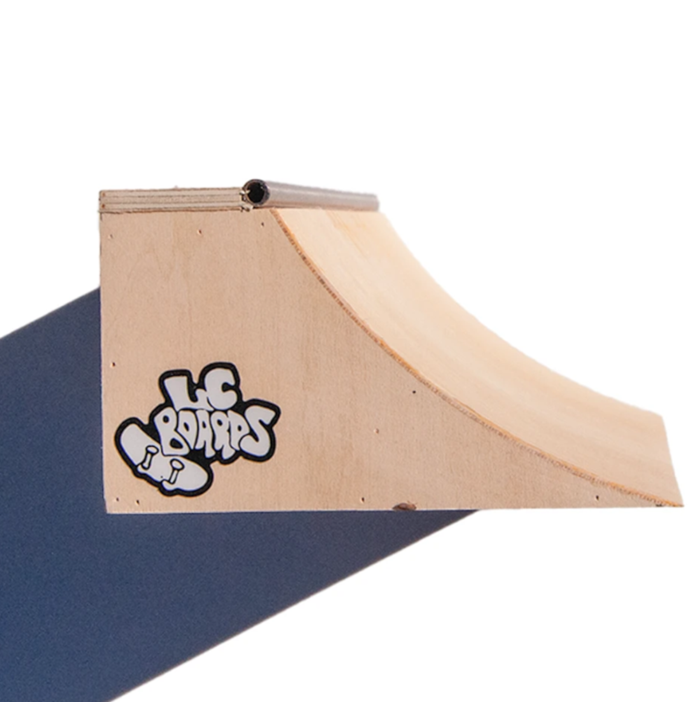 LC Wood Quarter Pipe Ramp Natural 7.75x4.6x2.7