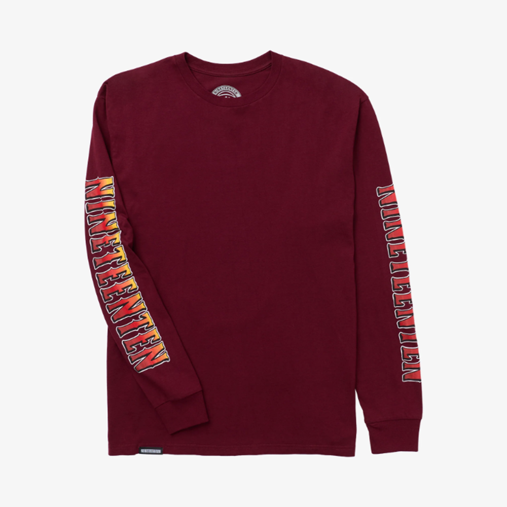 1910 Hawks On The Run Longsleeve Tee Maroon