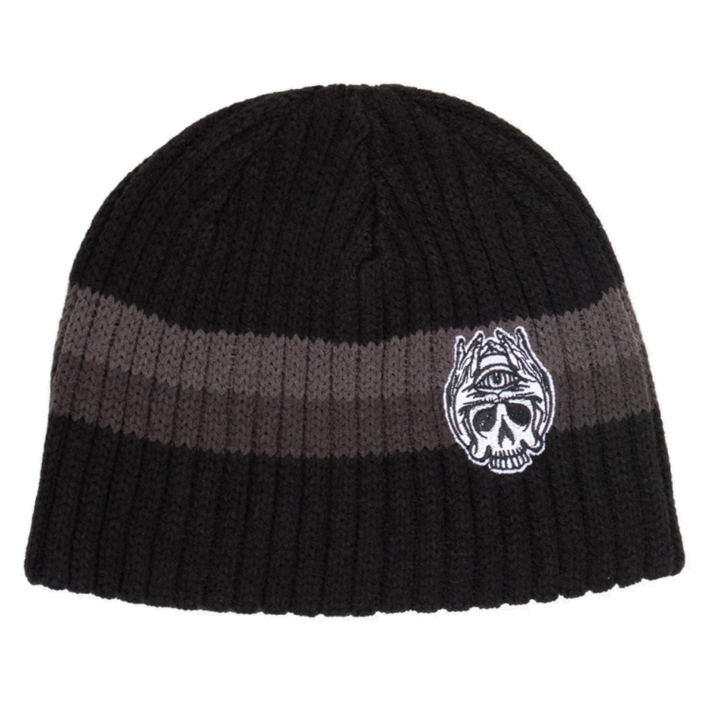 1910 Broken Straight Beanie Black